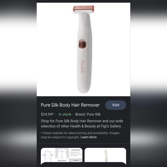 Pure Silk Body Hair Remover CPS1 -7021-WHT 84365 - Picture 3 of 3